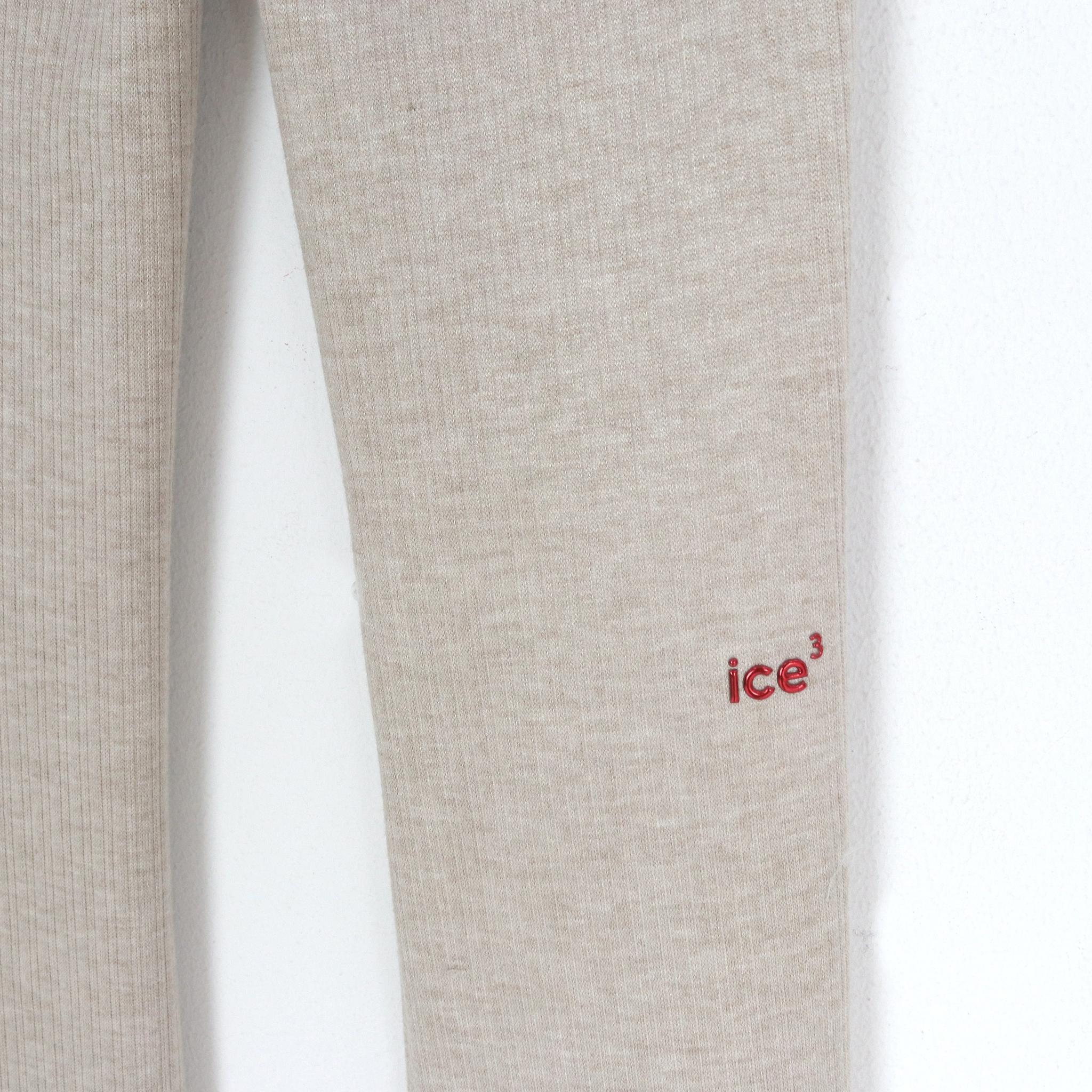 بنطلون ضيق واسع الساقين مضلع بخطوط جانبية للبنات media preview 3