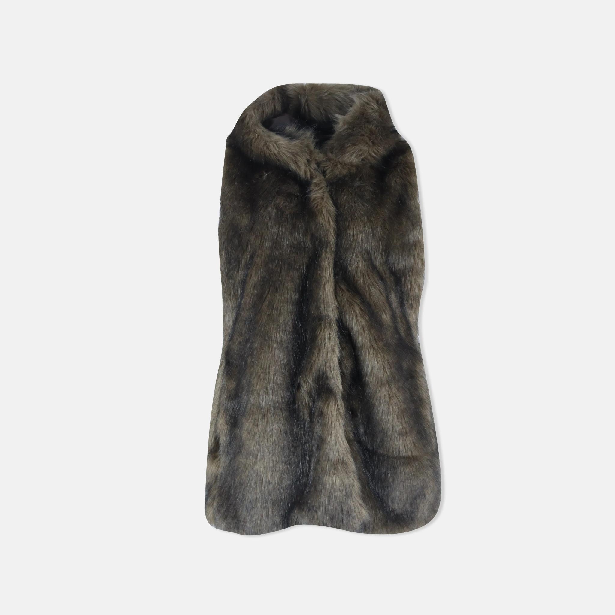 سترة بدون أكمام من الفرو الصناعي الفاخر product image