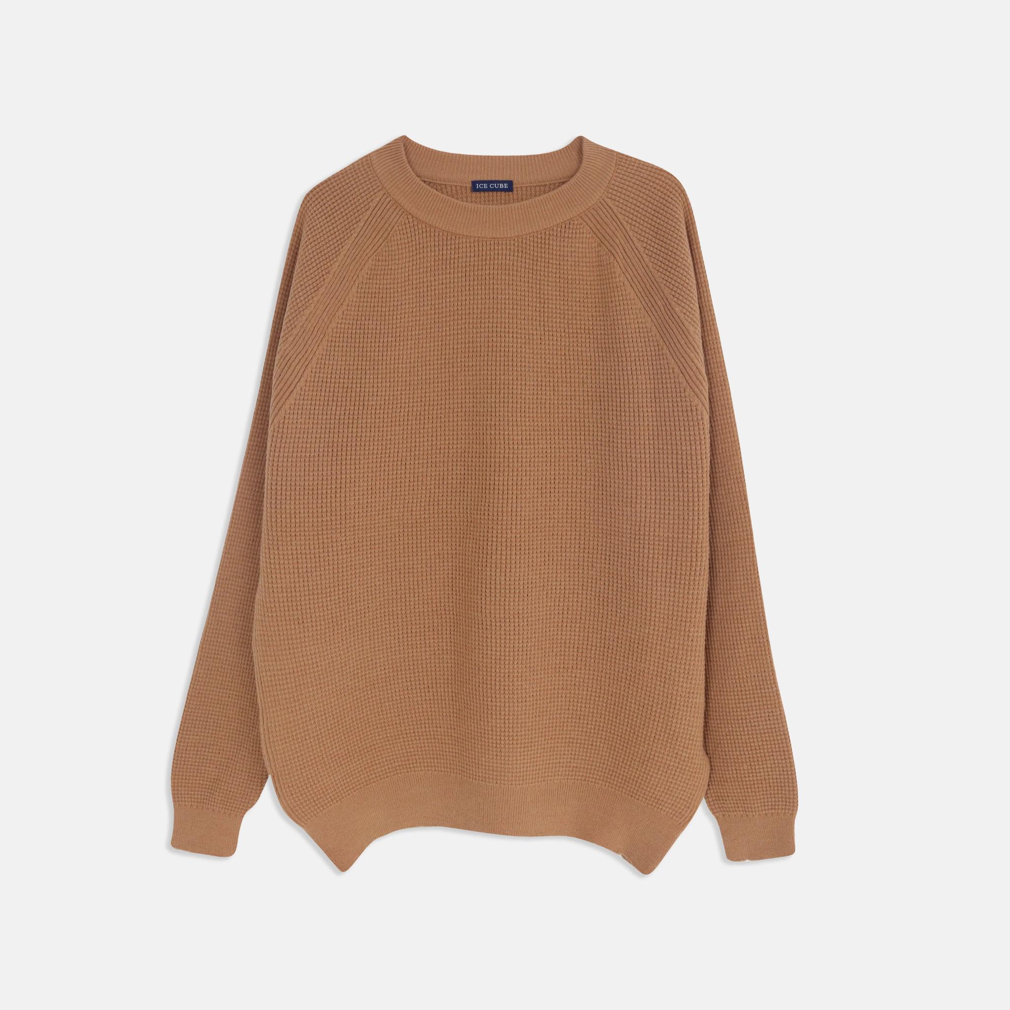 Men's Waffle Knit Crewneck Sweater product image