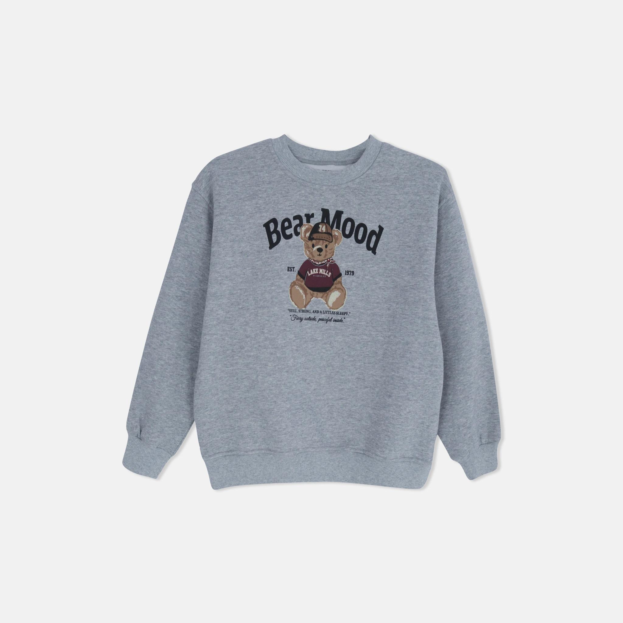 سترة جرافيكية برقبة دائرية، ملابس كاجوال للبنات product image