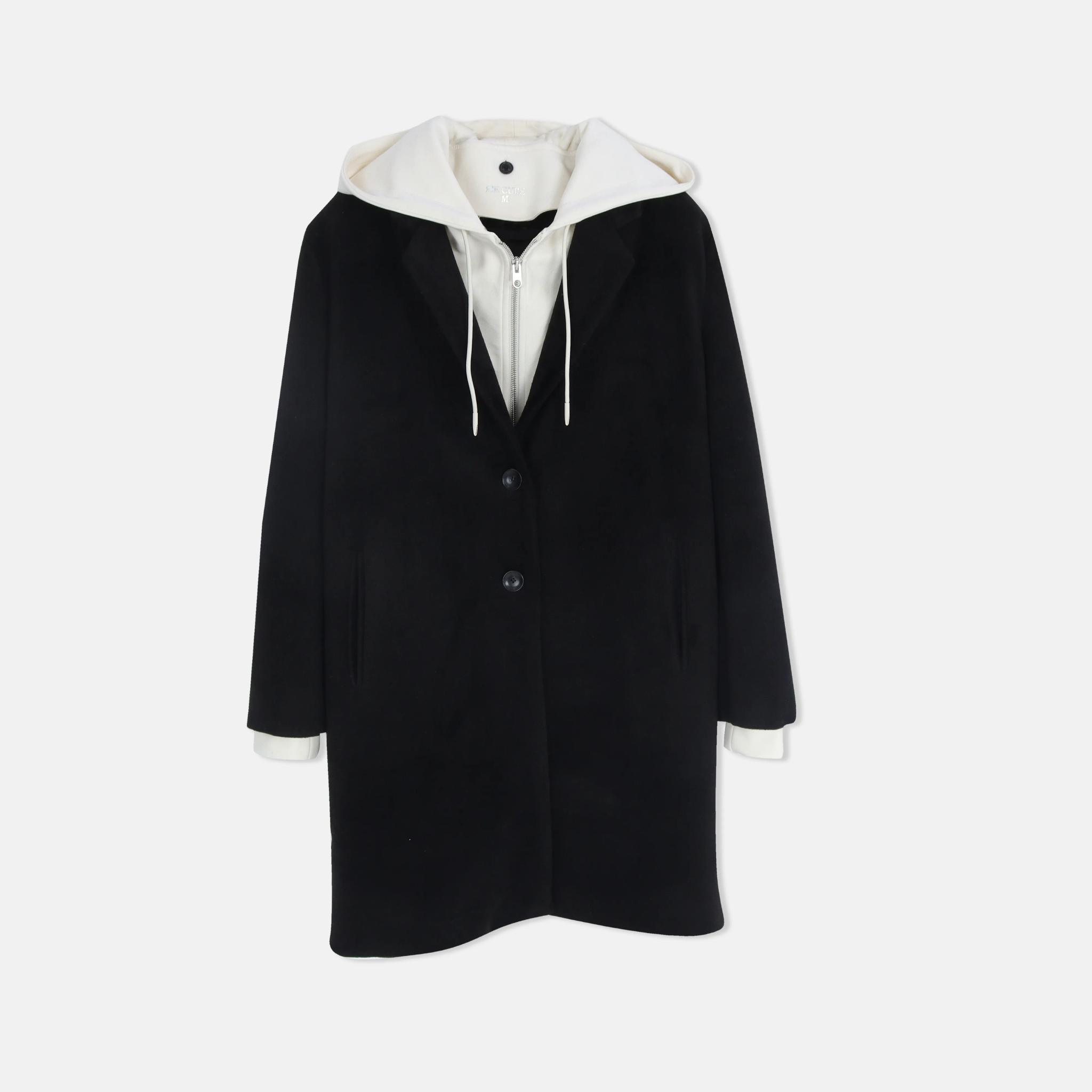 معطف نسائي طويل بغطاء للرأس product image