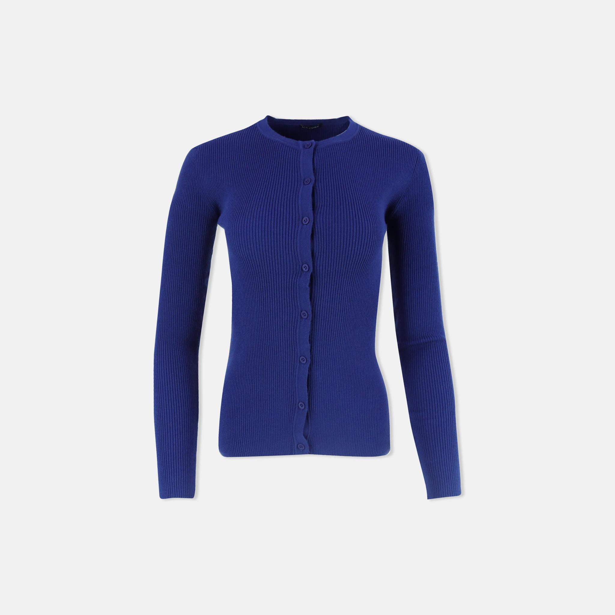 Women's knitted cardigan with a round neck product image